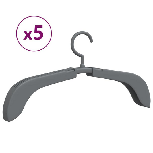 Extendable Clothes Hangers 5 pcs Gray