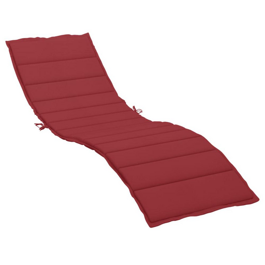 Sun Lounger Cushion Wine Red 78.7"x23.6"x1.2" Oxford Fabric