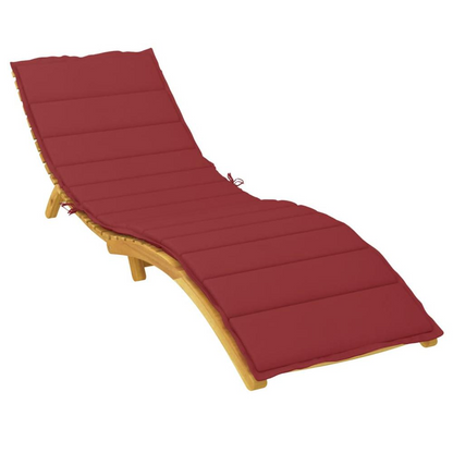 Sun Lounger Cushion Wine Red 78.7"x23.6"x1.2" Oxford Fabric