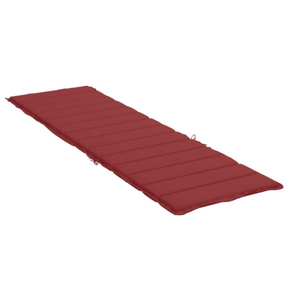 Sun Lounger Cushion Wine Red 78.7"x23.6"x1.2" Oxford Fabric