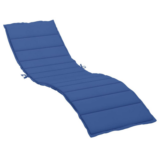 Sun Lounger Cushion Royal Blue 78.7"x19.7"x1.2" Fabric