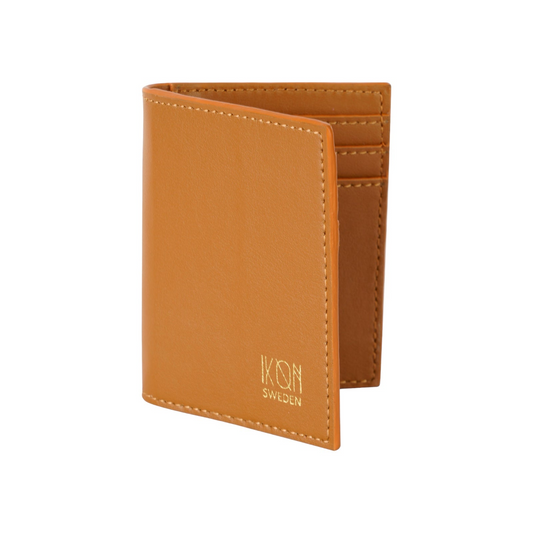 Cactus Leather BiFold Card Wallet - Cognac