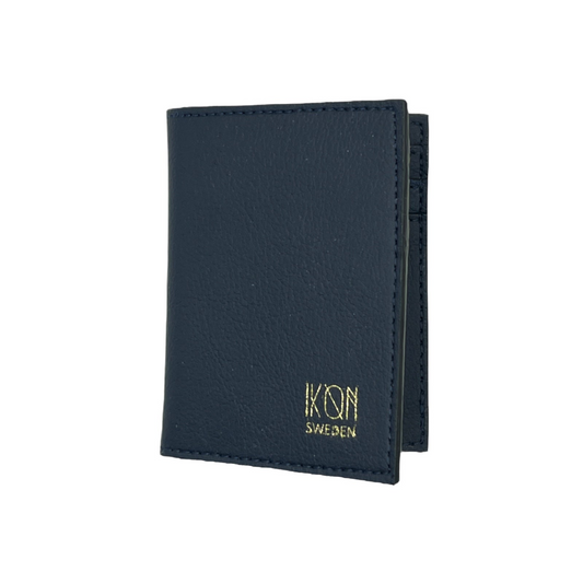 Cactus Leather BiFold Card Wallet - Navy Blue