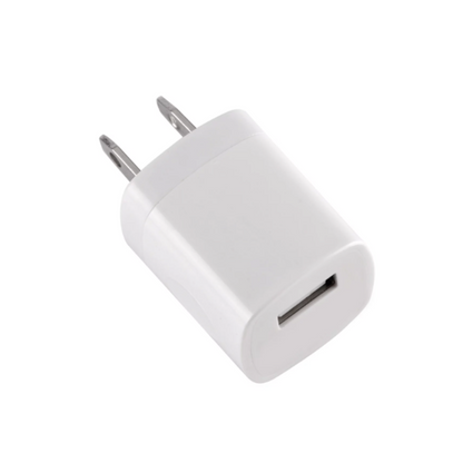 3-Pack White 1A USB Power Adapter Wall Charger