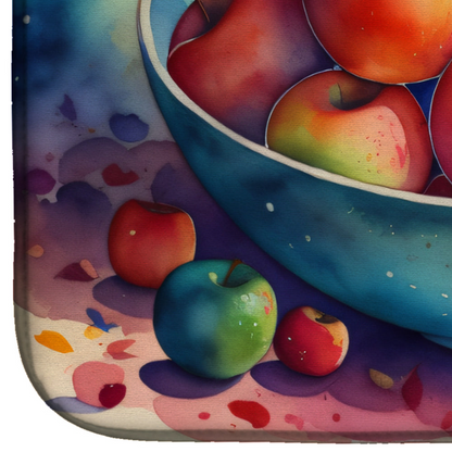 Colorful Apples Dish Drying Mat