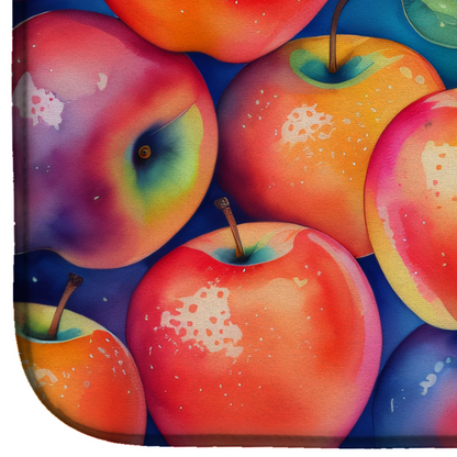 Colorful Apples Dish Drying Mat