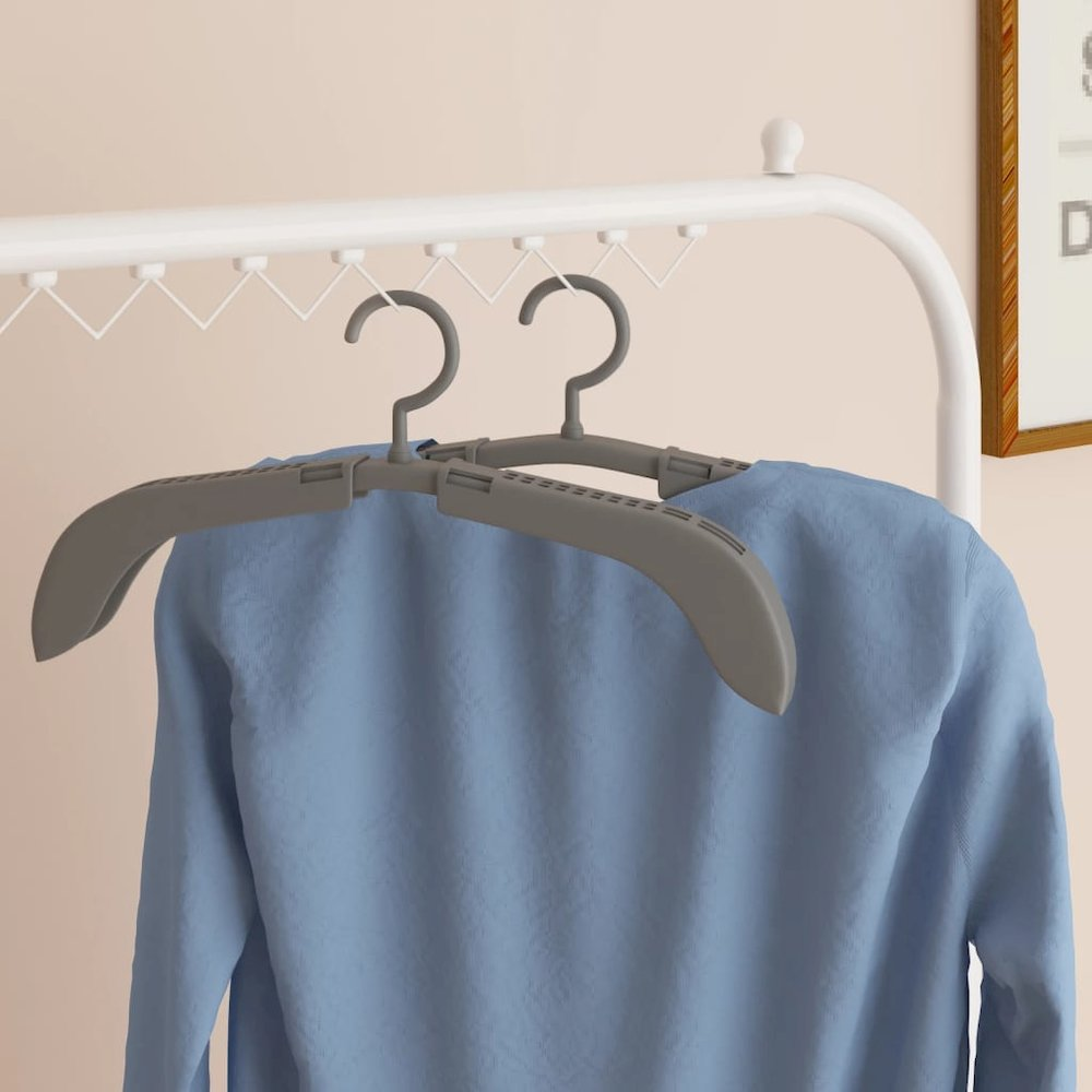 Extendable Clothes Hangers 5 pcs Gray