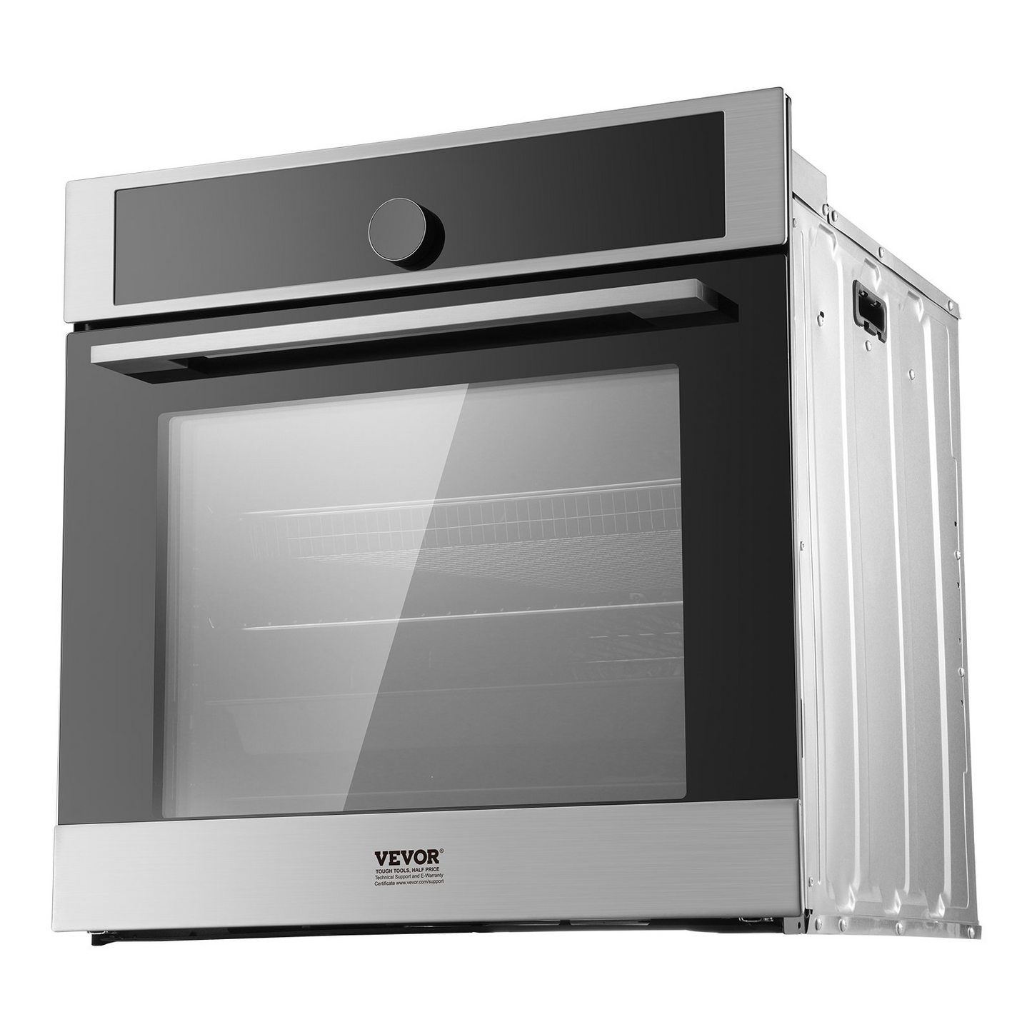 VEVOR Single Wall Oven 24" Electric Built-in Wall Oven 16 Functions 2.68 Cu. Ft