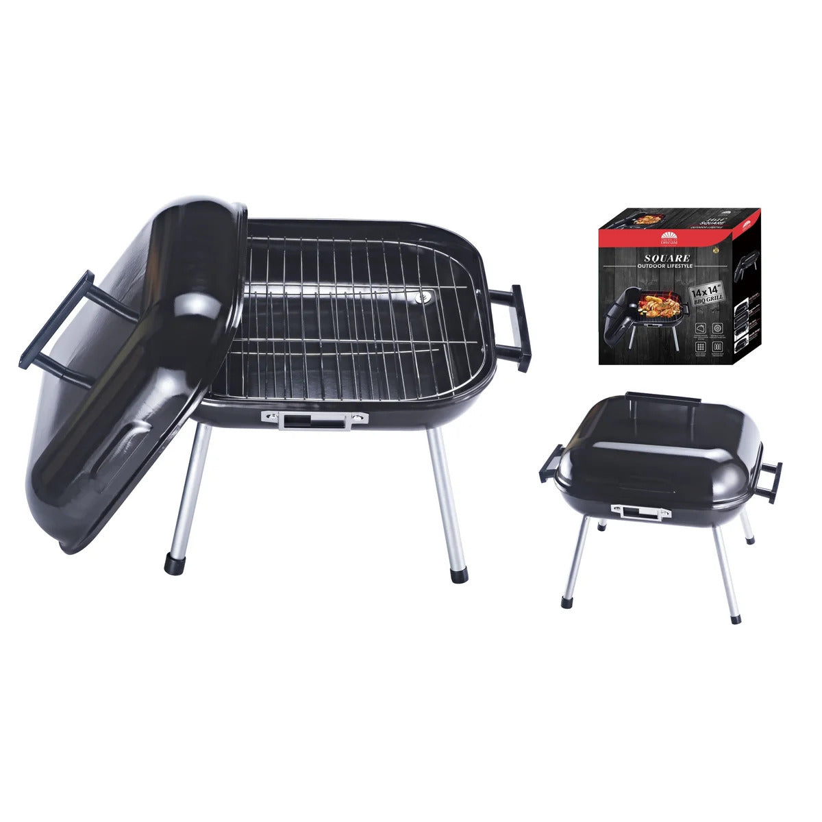 14-Inch Portable Charcoal Grill