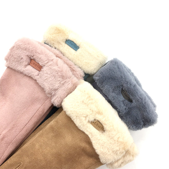 Chic Vibe Suede Smart Touch Gloves