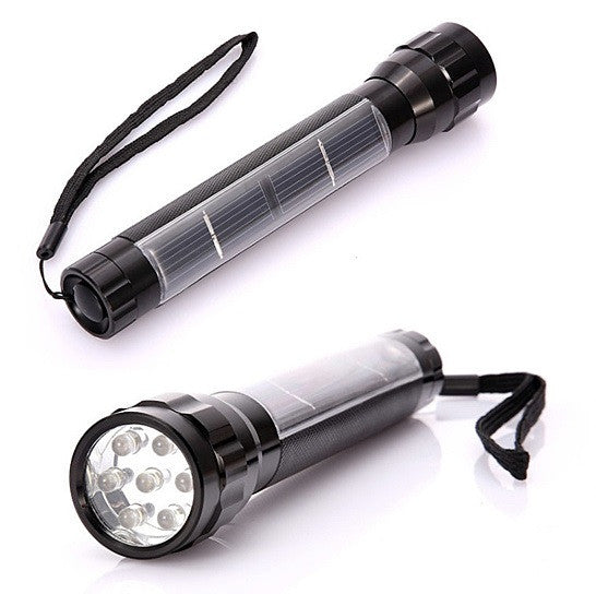 Solar LED Flash Light Never Need Batteries