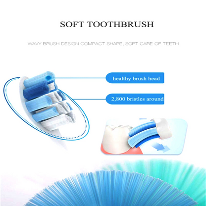 Ultrasonic Electro Toothbrush With Two Additional Brush Heads