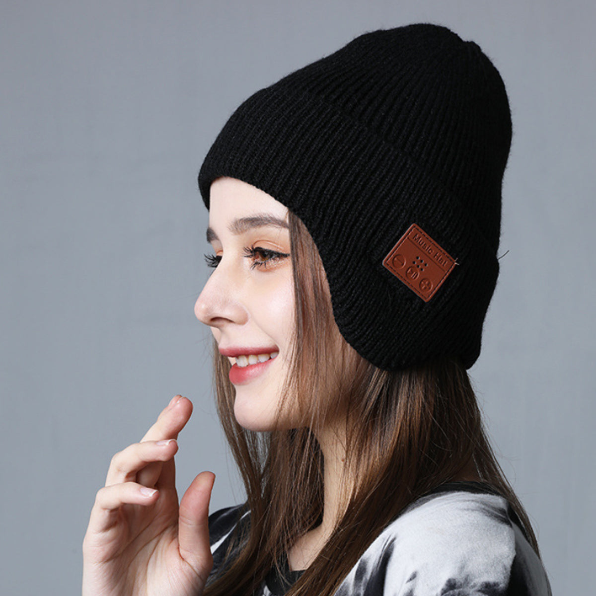 Musical Beanie Hat With Ear Muff and Bluetooth