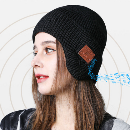 Musical Beanie Hat With Ear Muff and Bluetooth