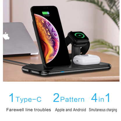 4 in 1 Wireless Fast Charging Hub