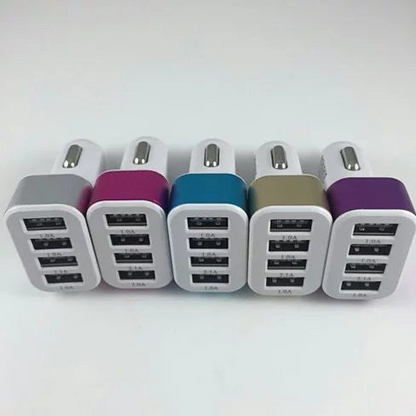 QUAD PORTS USB Car Adapter and Charger