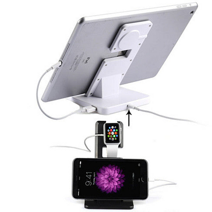 NEW Apple iWatch and iPhone and iPad a Dual Charging Stand