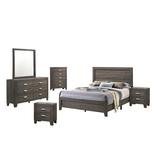 Anastasia 6 Piece Bedroom Set, Eastern King