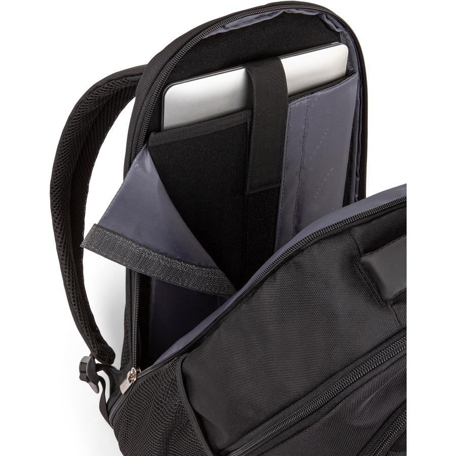 bugatti Carrying Case (Backpack) for 15.6" Notebook - Black - Damage Resistant - Polyester Body - Shoulder Strap, Handle - 16.8" Height x 11.8" Width x 7.3" Depth - 1 Each