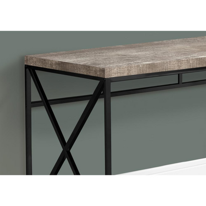 COMPUTER DESK - 48"L / TAUPE RECLAIMED WOOD / BLACK METAL