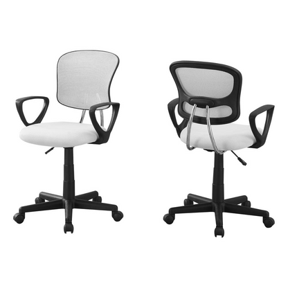 OFFICE CHAIR - WHITE MESH JUVENILE / MULTI-POSITION