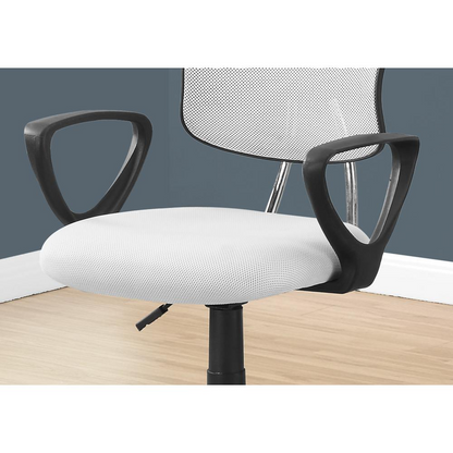 OFFICE CHAIR - WHITE MESH JUVENILE / MULTI-POSITION