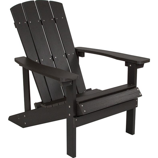 Charlestown All-Weather Adirondack Chair in Slate Gray Faux Wood