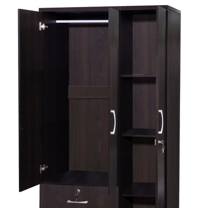 Better Home Products Symphony Wardrobe Armoire Closet with Two Drawers  Tobacco