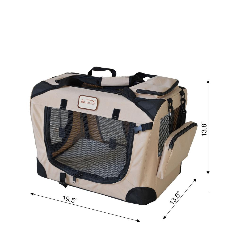 Armarkat Pet Carrier Beige, PC201B, Multiple Pockets