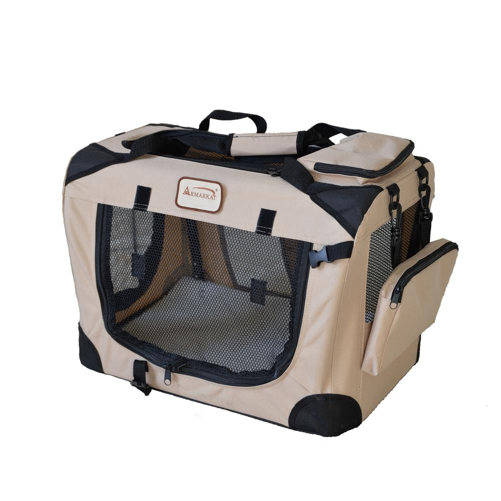 Armarkat Pet Carrier Beige, PC201B, Multiple Pockets