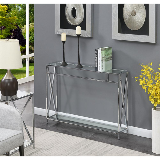 Oxford Chrome Console Table