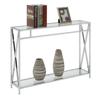 Oxford Chrome Console Table