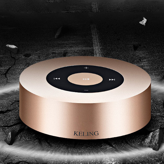 Minimal Metallic Bluetooth Speaker and MP3 Player