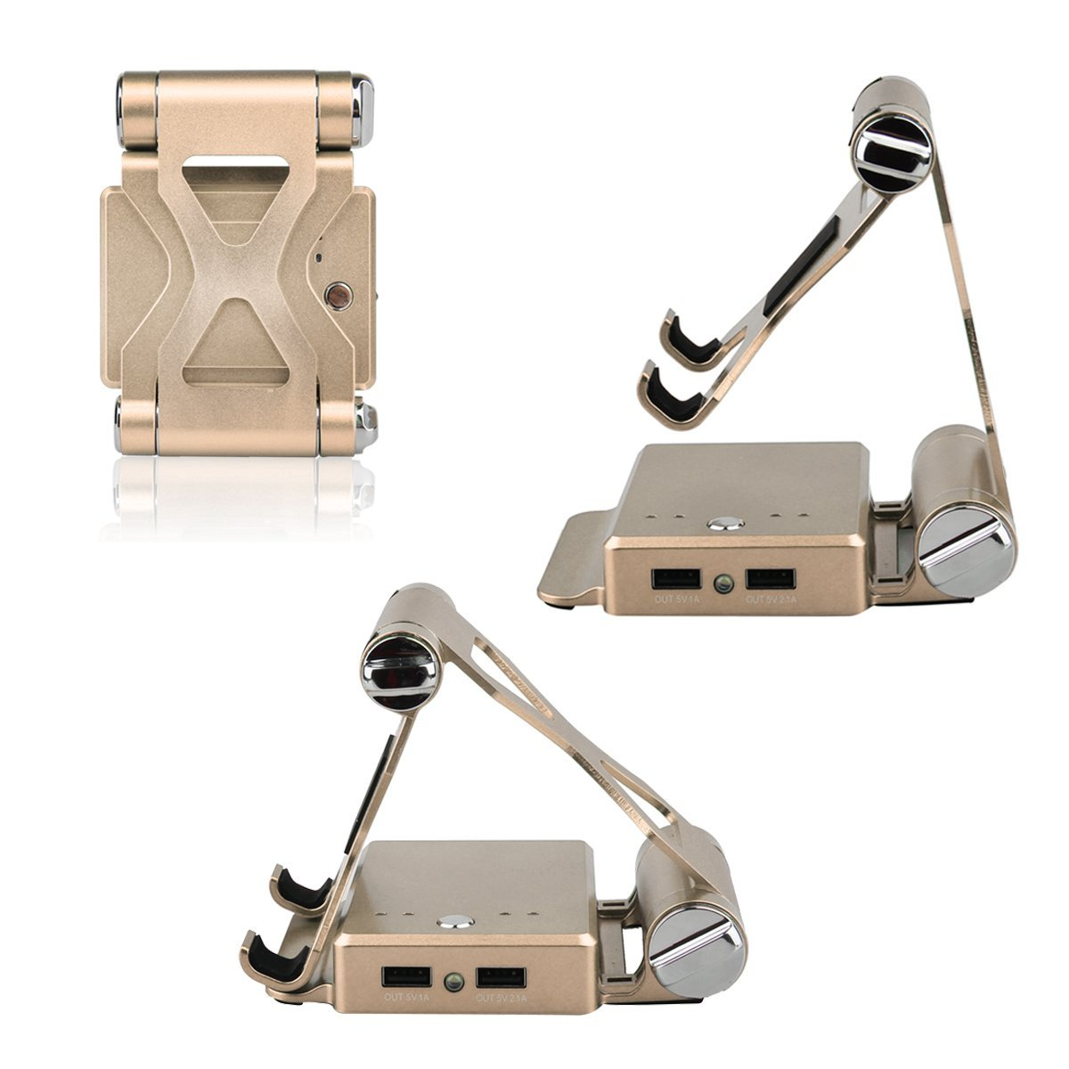 Podium Style Stand With Extended Battery Up To 200% For iPad, iPhone And Other Smart Gadgets