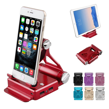 Podium Style Stand With Extended Battery Up To 200% For iPad, iPhone And Other Smart Gadgets