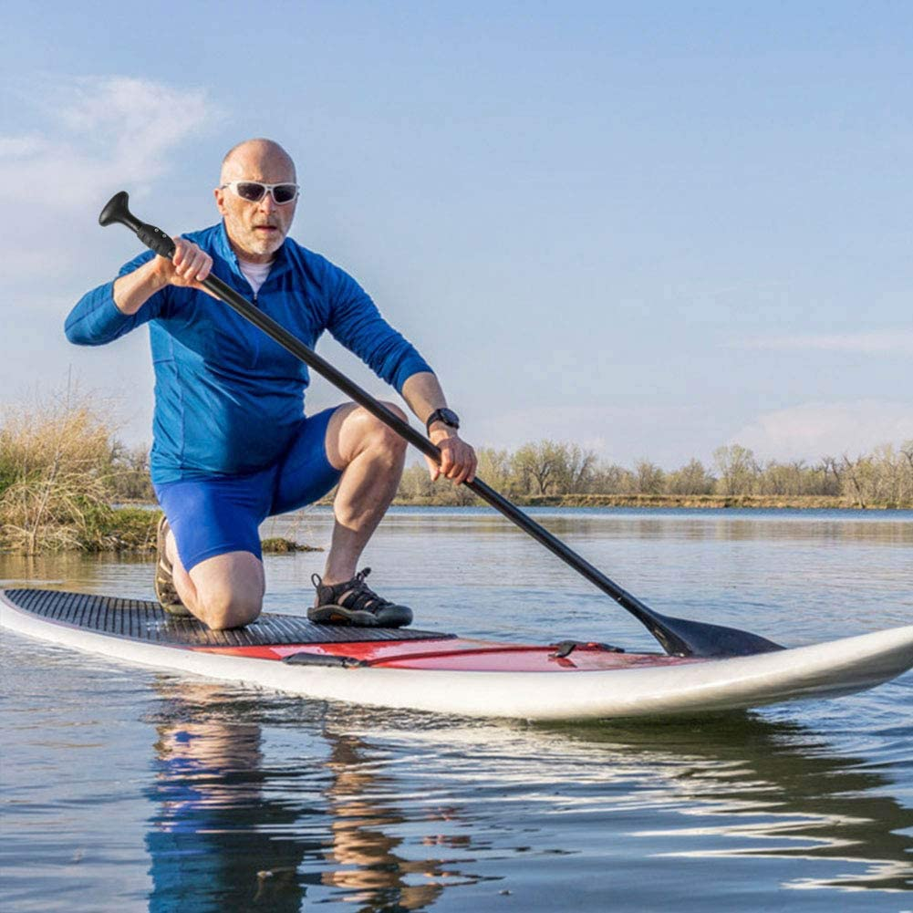 3-Piece Adjustable Alloy SUP Paddle, Black