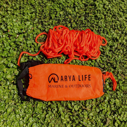 Arya Life Throw Rope Rescue Bag with 70ft of Marine Rope.