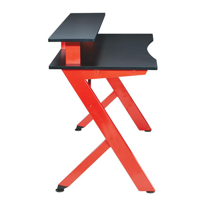 Area51 Battlestation Gaming Desk with Matte Red Legs, ARE25-RD