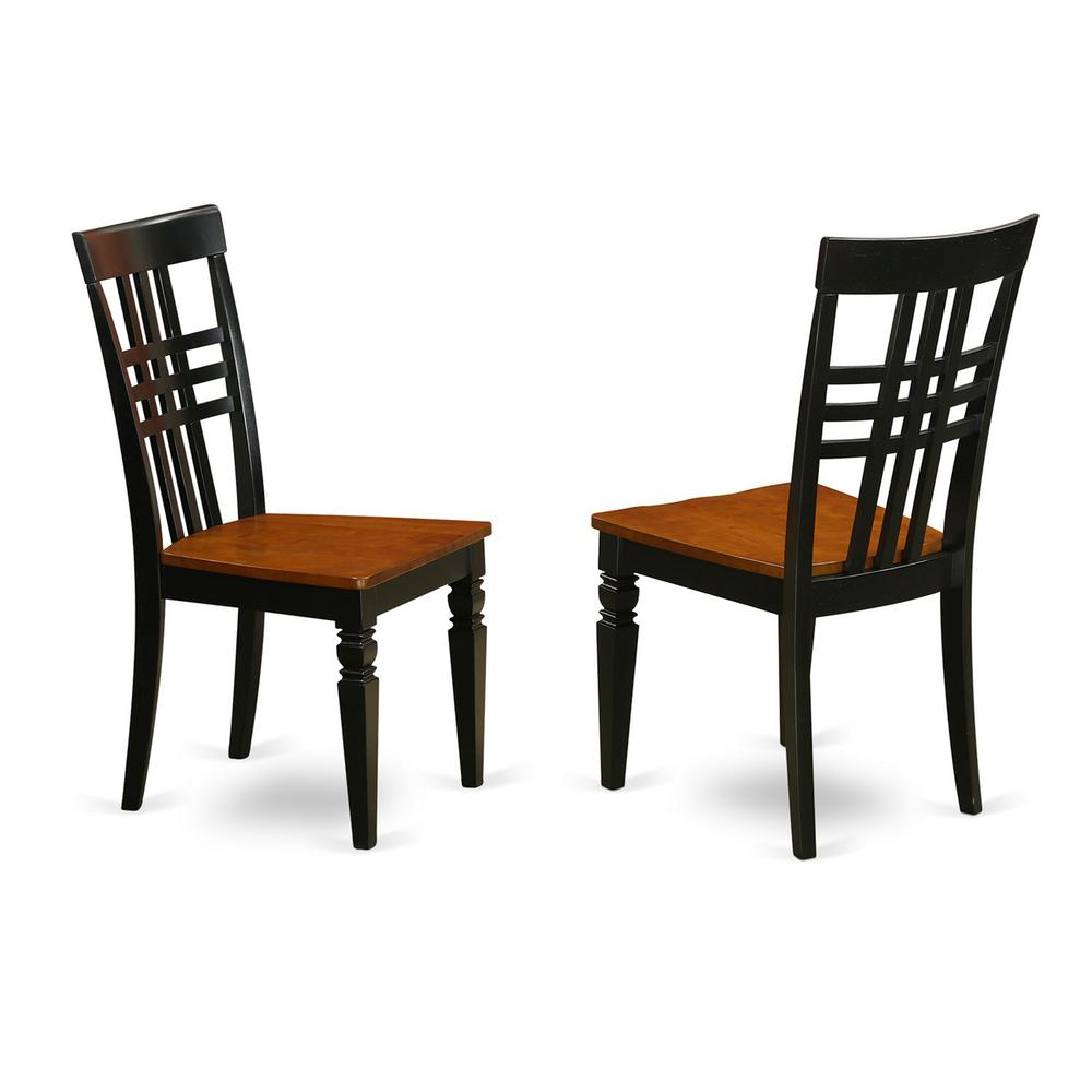 9  Pc  Kitchen  Table  set  with  a  Dining  Table  and  8  Dining  Chairs  in  Black  and  Cherry