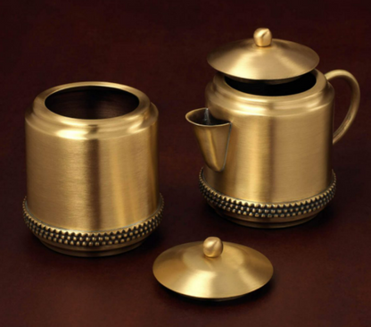 Handmade Brass Mug & Sugar Pot Set