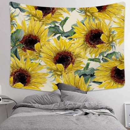 Large Yellow Sunflower Tapestry