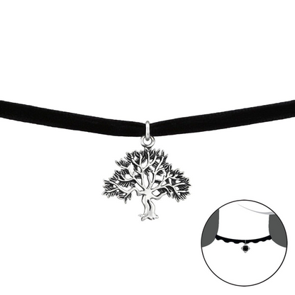 Tree Of Life Choker  Pendant Necklace