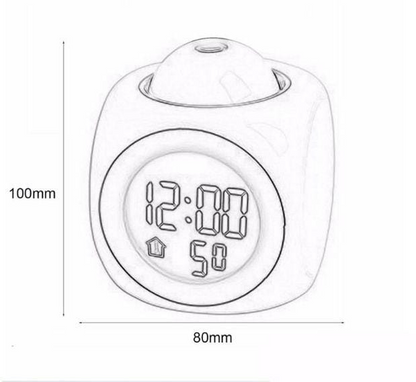 LED LED Digital Projection Alarm Clock