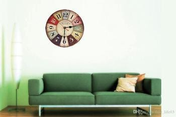 Vintage Antique Wooden Wall Clock