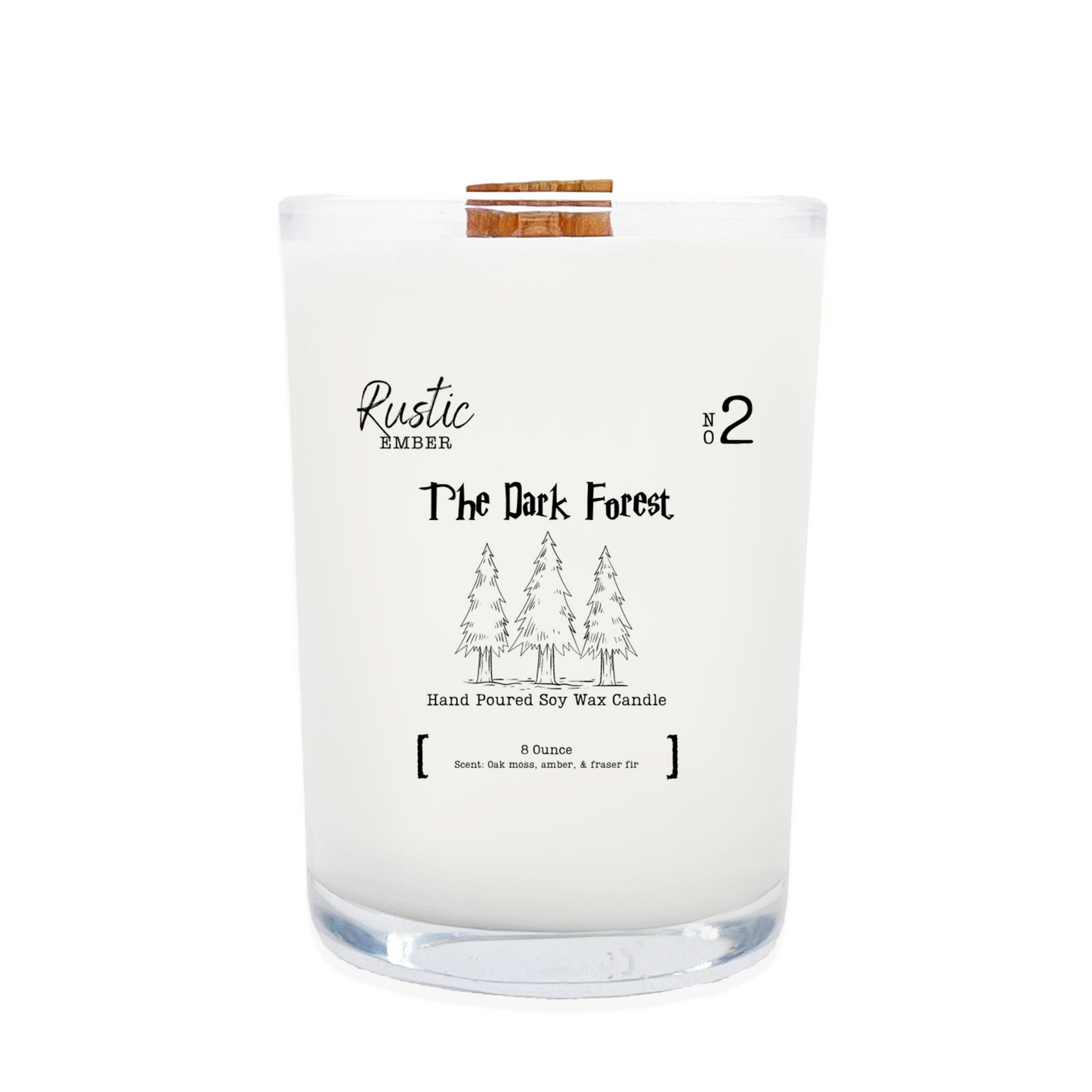 Rustic Ember | The Dark Forest | 8 Ounce Candle