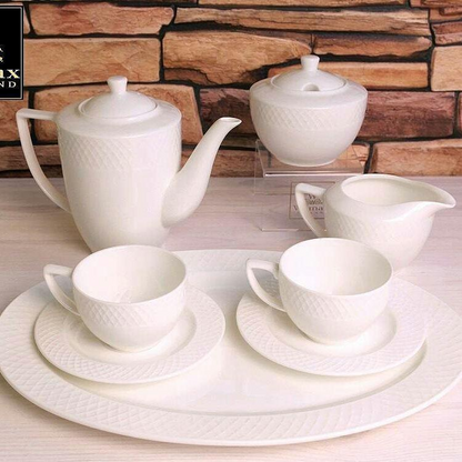 White Sugar Bowl 11 Oz & Creamer