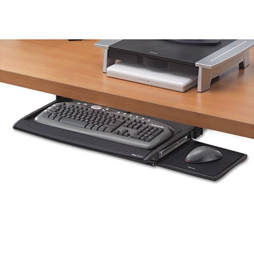 Office Suites&trade; Deluxe Keyboard Drawer - 2.5" Height x 30.9" Width x 14.1" Depth - Black - 1