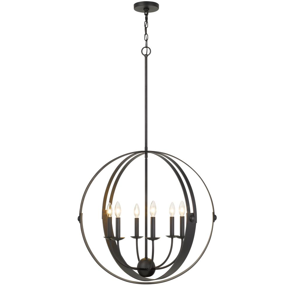 60W X 6 Valais Metal Chandelier