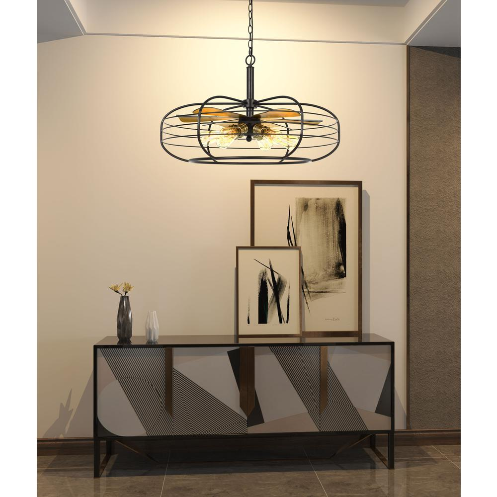 Margo 60W X 6 Metal Chandelier (Edison Bulbs Not included)