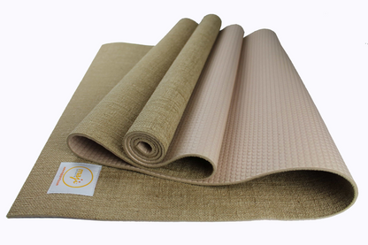 Maji Sports Jute Premium Eco Yoga Mat + Foot Massager (7.5cm x 17.5cm)